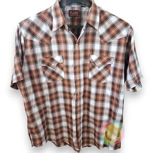 Plains Men's XL Pearl Snap Western Shirt